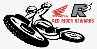 Svg Free Red Rider Rewards Logo Png Transparent Svg - Honda Logo Moto Cross #9841452