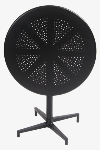 30" Round Indoor/outdoor Metal Folding Table In Black - Outdoor Table #9841699