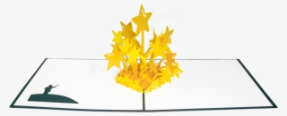 Stars Pop Up Greeting Card - Maple Leaf #9842058