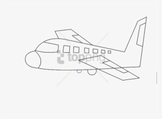 Free Png How To Draw An Airplane Png Image With Transparent - Easy Diagram Of Aeroplane #9847075