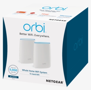 Netgear Rbk50 Orbi Mesh Wifi System Ac3000, Up To 5,000 - Rbk50 100nas #9848262