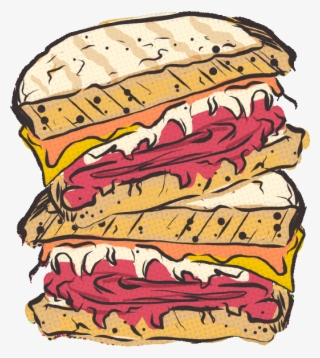 Our Sandwiches Are Famously Big & Delicious - Hot Pastrami Sandwich Clipart #9849760