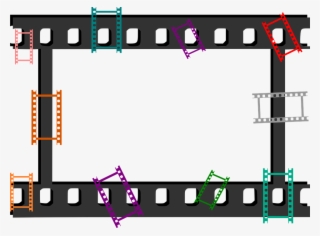 Marco Cine Png - Cinta De Cine Dibujo #9851043