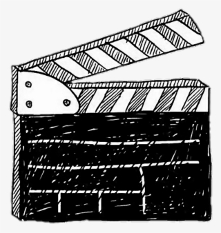 #overlays #overlay #cinerama #cinema #cine #actionfigure - Clapper Board Drawing Png #9851093
