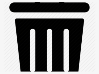 Trash Can Png Transparent Images - Black-and-white #9851407