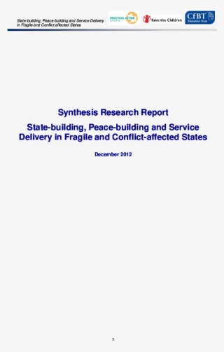 Save The Children's Resource Centre - Cfbt Education Trust #9851410