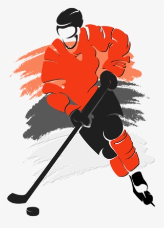 Click And Drag To Re-position The Image, If Desired - Silhouette Of Hockey Player #9851609