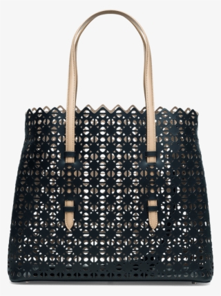 Bags Leathergoods Monica Vacchetta Black Natural - Tote Bag #9852057