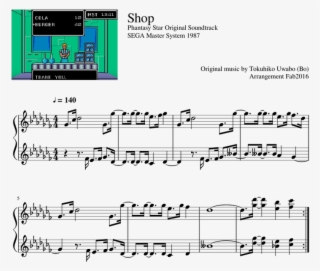 Phantasy Star Original Soundtrack Sega Master System - Halo Theme Partition Piano #9853575