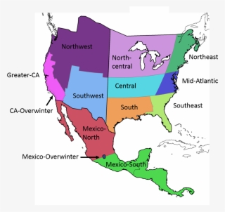 Regions Of Mexico Map Com In - North America Countries And Capitals Map #9853647