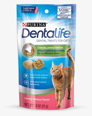 Salmon Cat Dental Treats - Purina Dentalife Cat #9854215