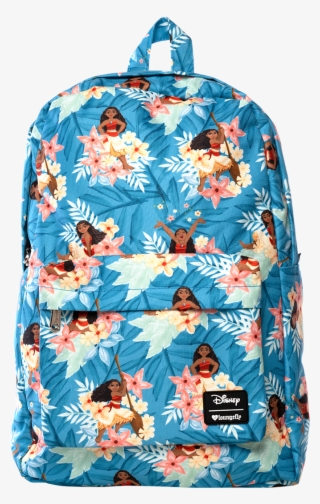 Loungefly Moana Floral Print Backpack - Garment Bag #9857972