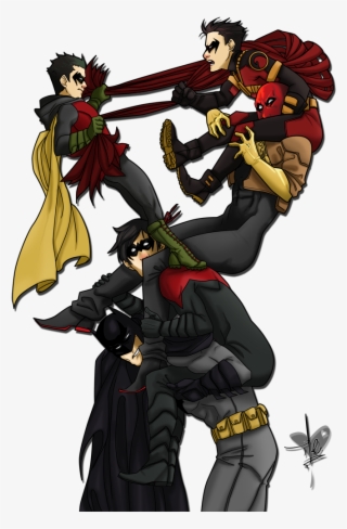 Dynamiteduo-blog Bruce Wayne Batman Dick Grayson Nightwing - Batman And All His Robins #9858358