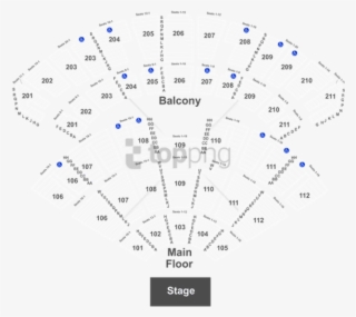 Free Png Download Seat Number Rosemont Theater Seating - Rosemont Theater Seating Chart Concert #9858404