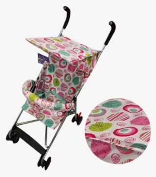 Coche Paseador Figuras Geometricas Rosas - Cart #9859436