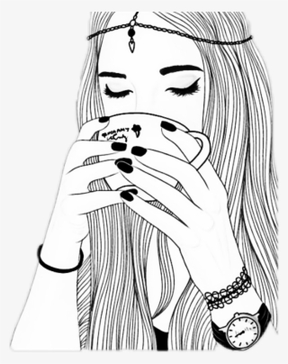 #cabello #cafe #chicas #stikers #tmblr #png #9859820