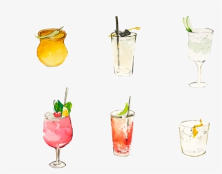 Drinksspread - Cocktail Illustration #9860631