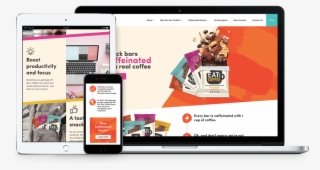 Eat Your Coffee Site Responsive Mockup - Website #9861664