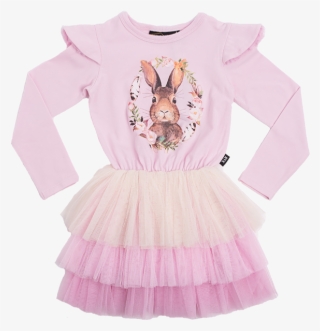 Rock Your Kid Some Bunny Tiered Circus Dress - Girl #9863395