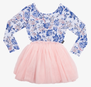 Rock Your Kid Oriental Floral Long Sleeve Mabel Circus - Dress #9863465