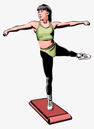Vector Illustration Of Aerobics Physical Exercise Workout #9864652