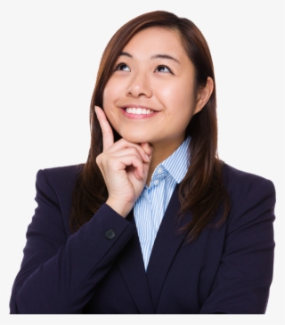 Thinking Woman Png Free Download - Person Thinking Transparent Background #9865653