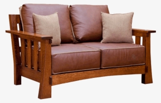 Elegant Wooden Loveseat Design - Mission Style Loveseat Recliner #9865691