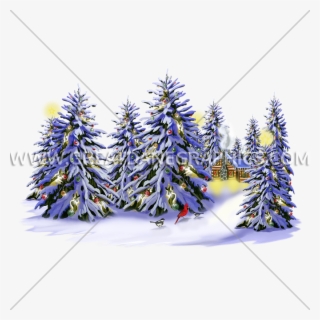 Christmas Snow Trees - Christmas Tree #9865812