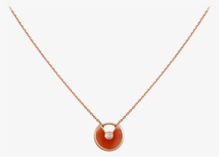 Amulette De Cartier Necklace, Xs Modelpink Gold, Carnelian, - Cartier Onyx Necklace #9866421