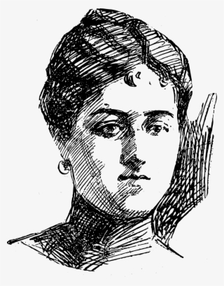 Lady Portrait Vintage Illustration Face - Vintage Illustration Face #9866941