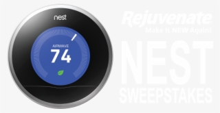 Win A Nest 3rd Generation Thermostat - Nest Learning Thermostat Png #9868072