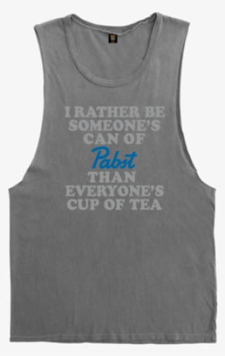Lmc X Pbr Can Of Pabst Moto Tank Light Grey - Active Tank #9870820