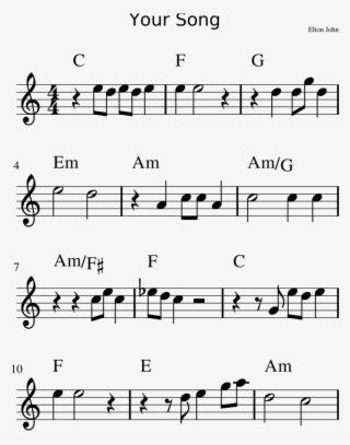 Your Song Chords - Music Compositions #9870958