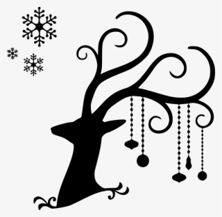 Reindeer Silhouette - Noel Geyiği #9871563