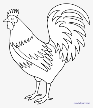 Clipart Transparent Stock All Clip Art Archives Page - Rooster Clip Art Black And White #9871622