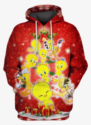 3d Tweety Bird Christmas Tshirt - Sweatshirt #9873520