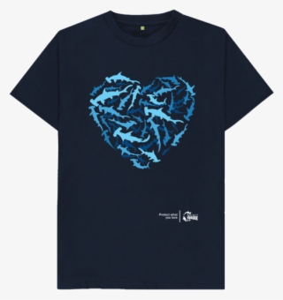 Navy Blue Hammerhead Shark T-shirt - Active Shirt #9874064