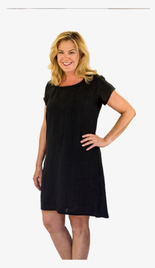 Robin Black Linen Dress - Little Black Dress #9874642