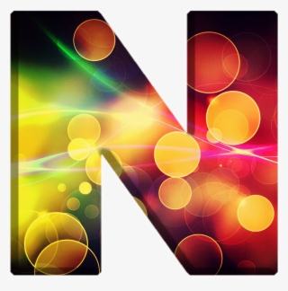 Alfabeto Decorativo Bokeh Png - Graphic Design #9874881