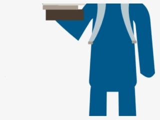 Student Clip Art Blue #9876294