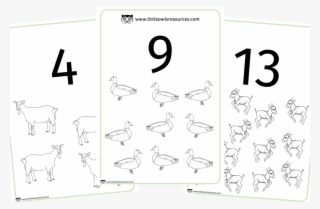 0-20 Count Farm Animals And Their Young - Early Years Foundation Stage #9876298