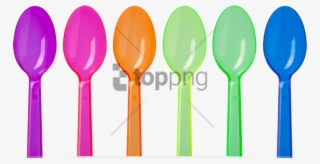 Free Png Cucharas De Plast De Colores Png Image With - Cucharas De Colores Png #9879668