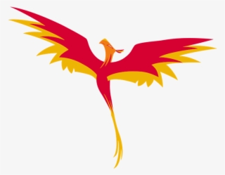 Flying Burning Phoenix With Two Red Long Wings With - Princess Celestia #9880003 Flying Burning Phoenix With Two Red Long Wings With - Princess Celestia #9880003