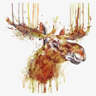 Click And Drag To Re-position The Image, If Desired - Moose #9880943