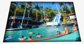 Deep Slide Pool Slip N Fly, Park Facilities - Water Park #9881240