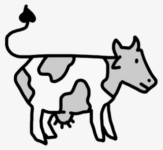 Beef Cattle Dairy Drawing Cartoon Free Commercial Clipart - Cattle Egret And Cattle Drawing #9881551