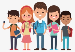 Free Png School Kids Png Png Image With Transparent - Cartoon Students #9882464