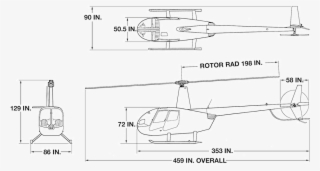 Helicopter Robinson R44 Raven Ii For Sale - R44 Dimensions #9882625