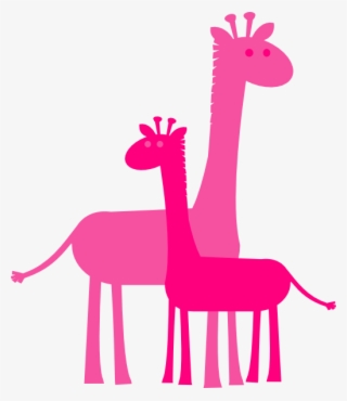 Momma And Baby Giraffe Clip Art #9884114