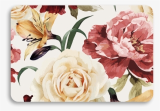 Flower Field Universal Laptop Skin - Murales En Verde Y Lila Vintage #9884728